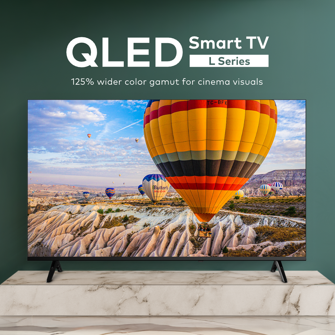 itel 32‘’/43''QLED Android Smart TV grade-A display 20W HIFI Frameless Design Black