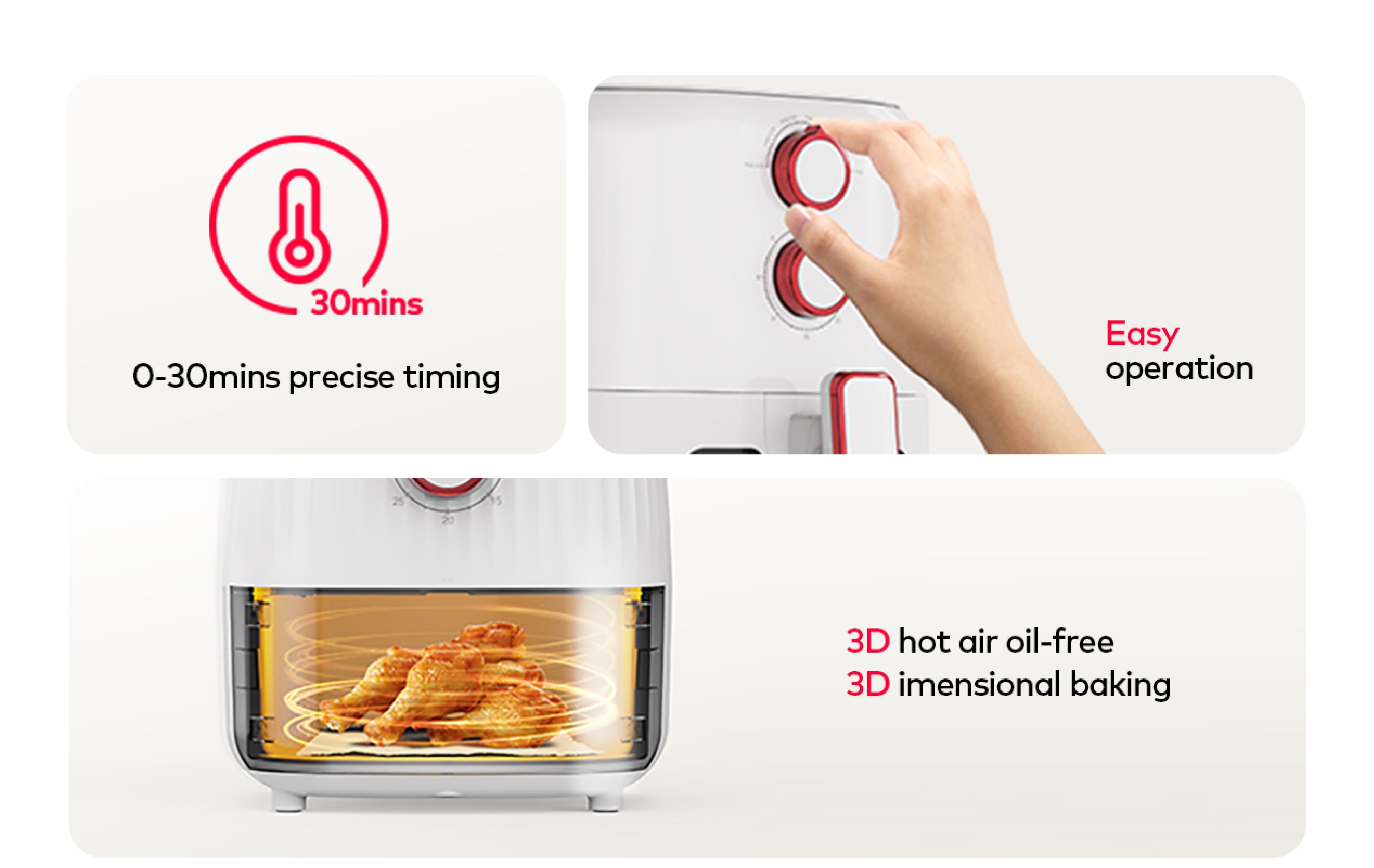 itel 5L Temperature Control Oil-free Air Fryer (IAF-001) Airfryer