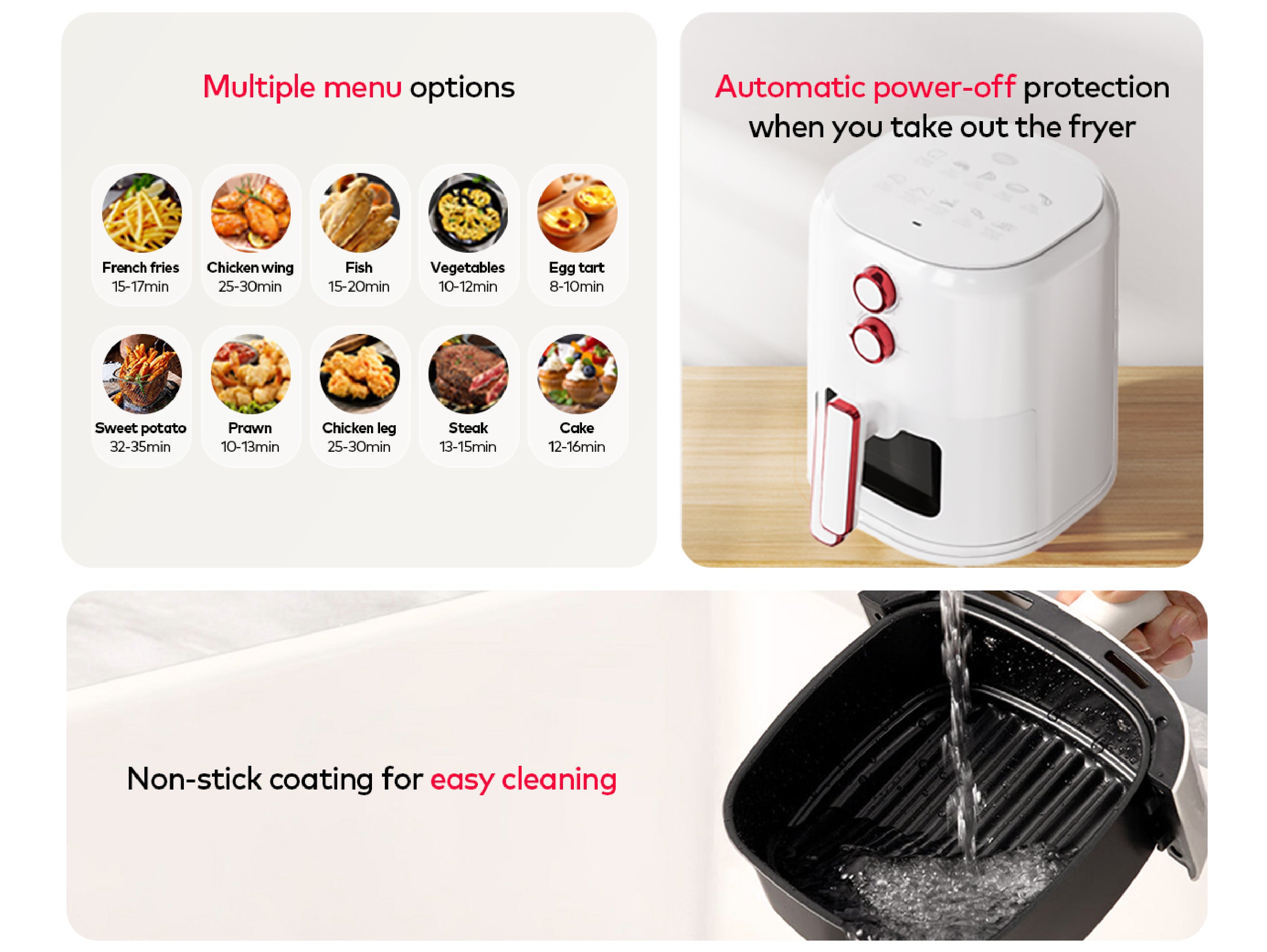 itel 5L Temperature Control Oil-free Air Fryer (IAF-001) Airfryer