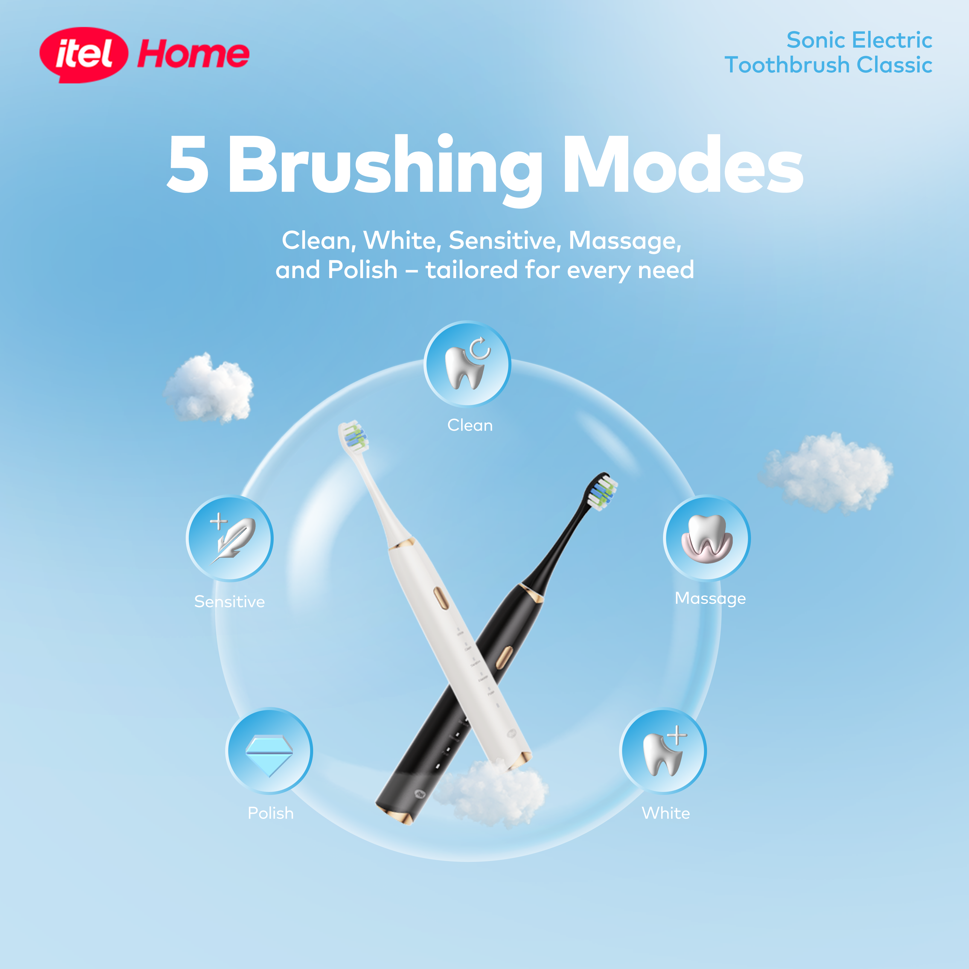 itel Sonic Electric Toothbrush (IET-31)