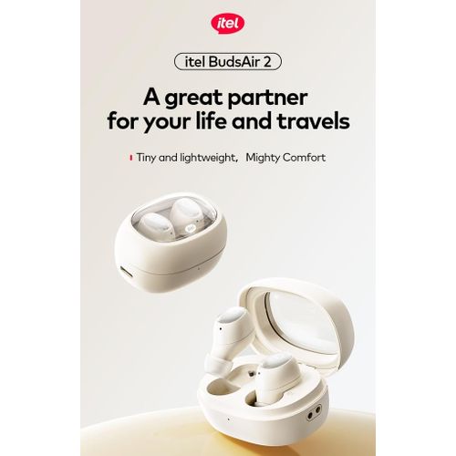 itel TWS BudsAir 2 Earphones Earbuds ENC Travel Partner