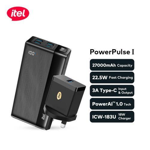 itel Pulse a1481 Powerbank - 27000mah - 22.5w Fast Charging Type-c