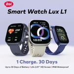 itel 2.01" ISW-L1 Lux HD+ Scratch & Water Proof Smart Watch Double Strap