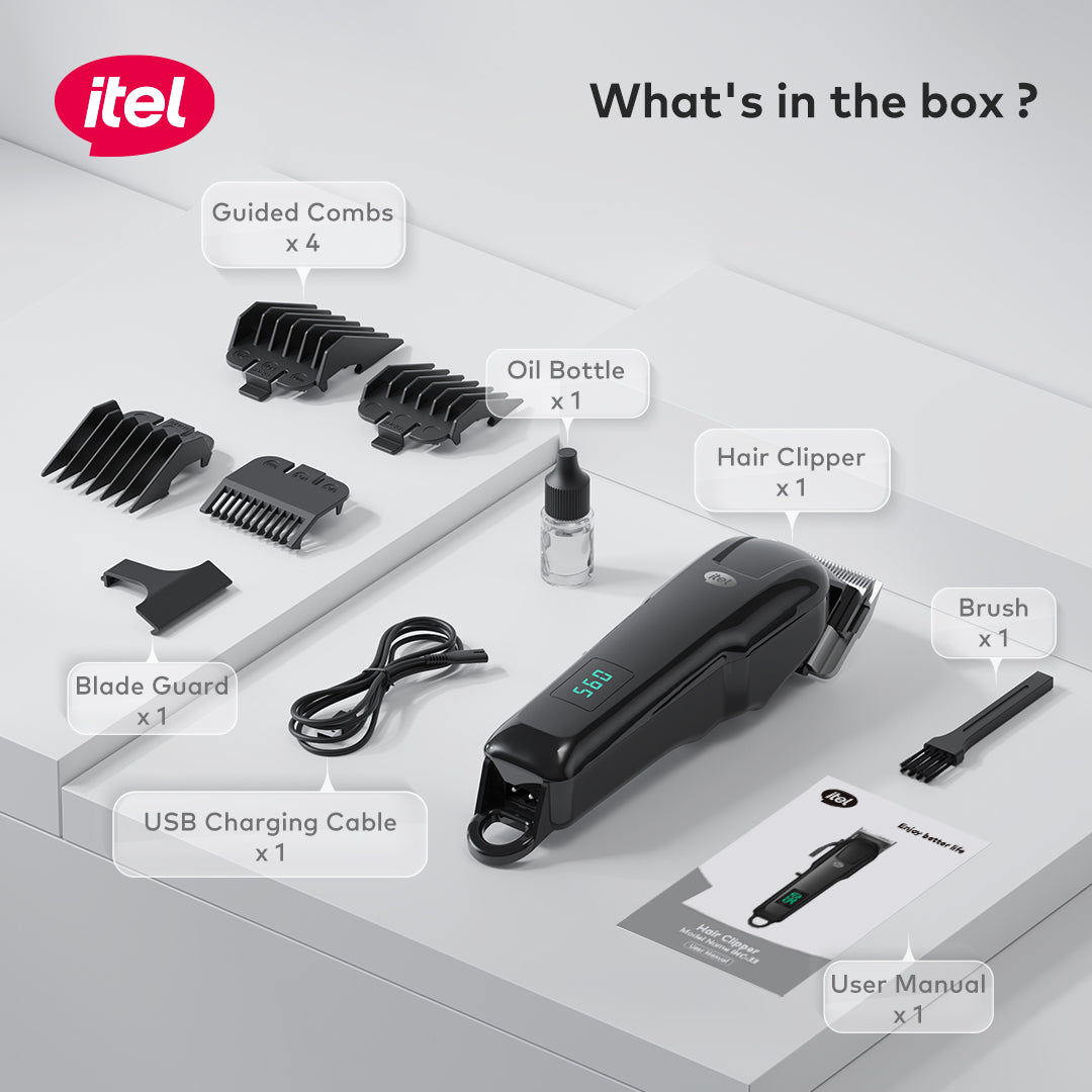 IHC-33 Classic 2-Hair Clipper 2000Mah Sharp Cut & Digital Display 6500RPM