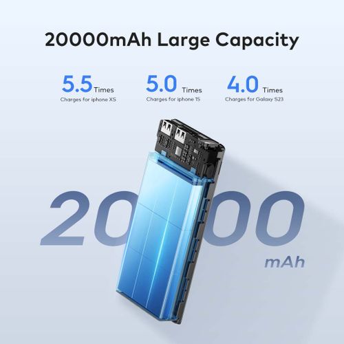 itel PowerPulse A1160 Power-Bank 20000mAh 12W Fast Charging TypeC