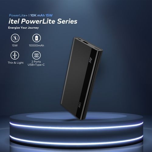 T158 PowerLite 10000mAh 15W Fast Charger Input&output Type C Mobile Power