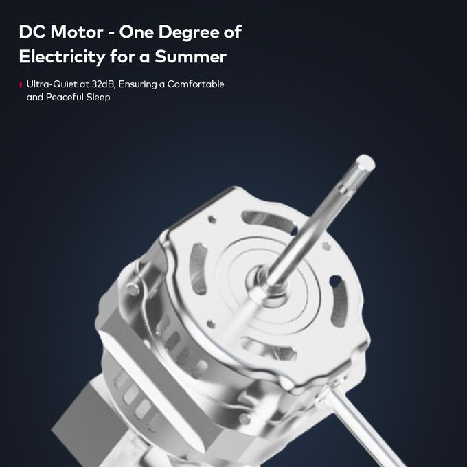 itel Rechargable & Solar Desk Fan 12" 5.5 Hours of Long-lasting Battery Life MOO1