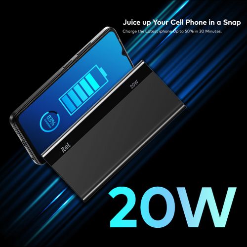 T157 Powerlite+ 10000mAh 20W Fast Charger Input&output Type C Mobile Power