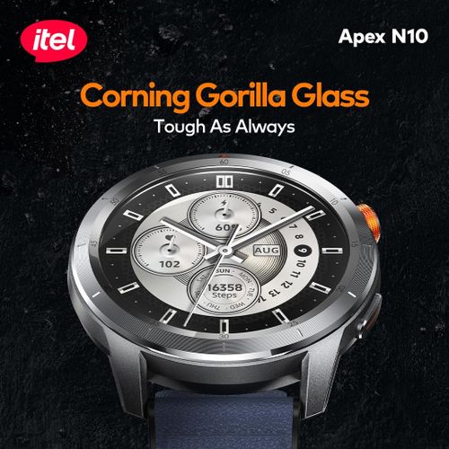 itel Apex N10 Smartwatch 1.43'' Amoled Digital Compass, 5ATM Waterproof, GPS Tracking