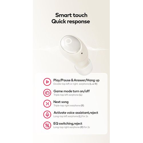 itel TWS BudsAir 2 Earphones Earbuds ENC Travel Partner