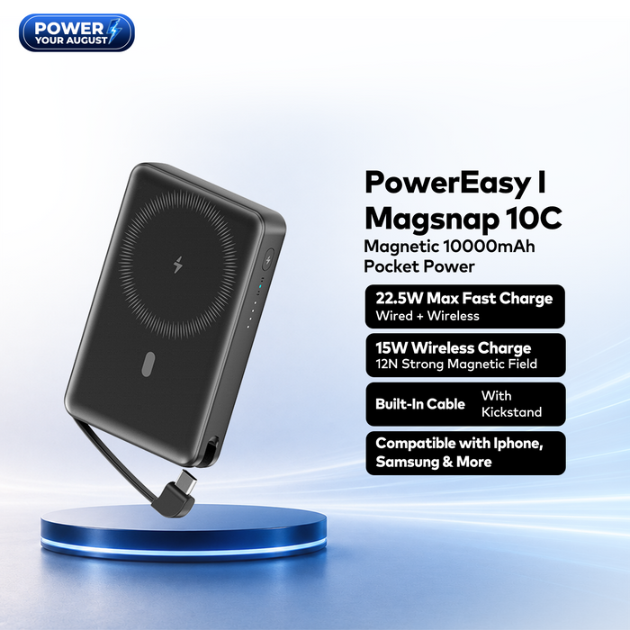 itel Power Bank PowerEasy A1820 – 10,000mAh, Portable Charger | Power Your August