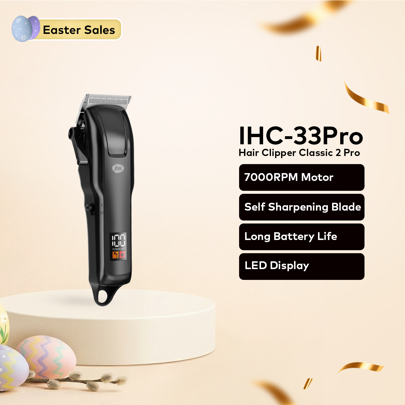 Hair Clipper (IHC-33Pro) | Easter Sales