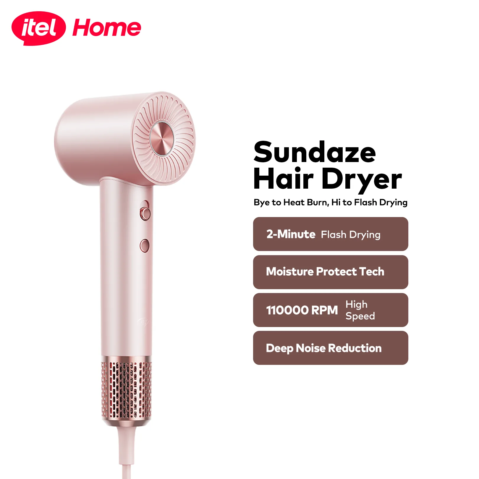 itel Professional Hair Dryer 1600W (IHD-01)