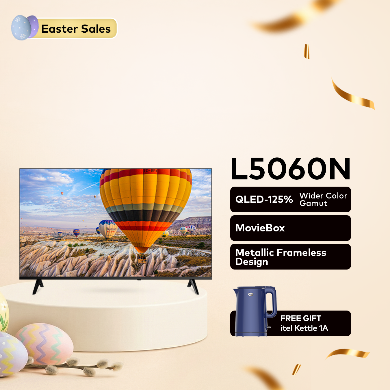 Smart TV L5060N + Kettle(Gift) | Easter Sales