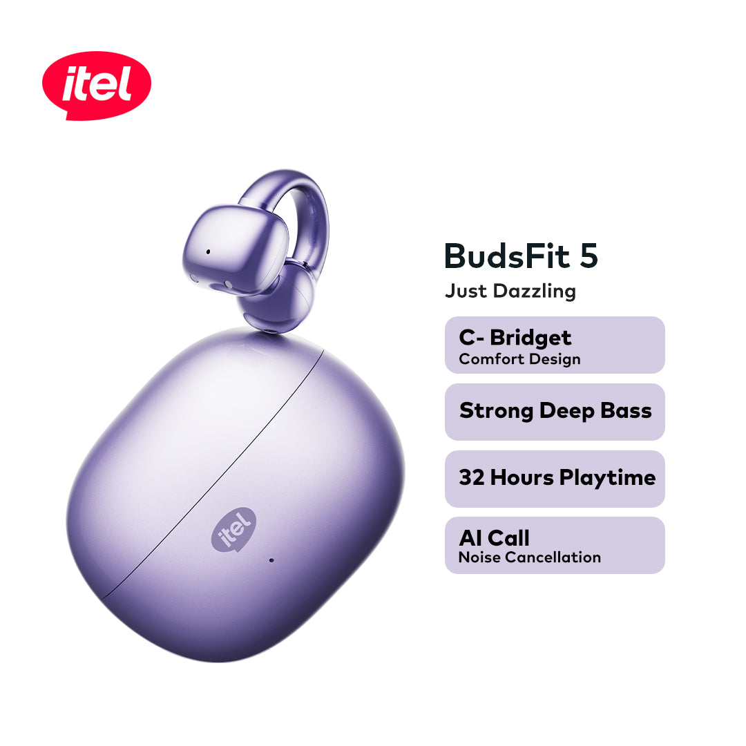 itel BudsFit 5 Earbud - Purple