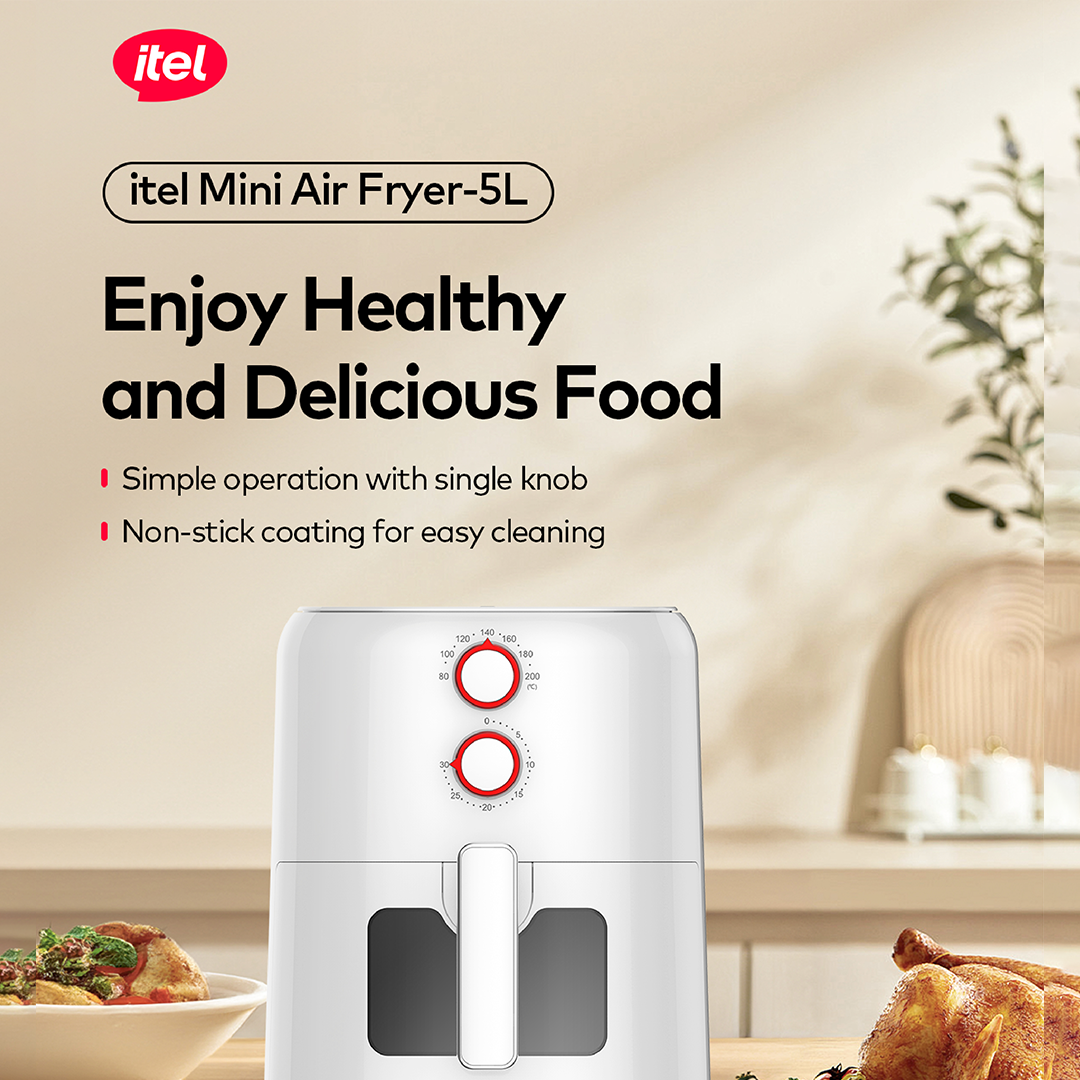itel 5L Temperature Control Oil-free Air Fryer (IAF-001) Airfryer