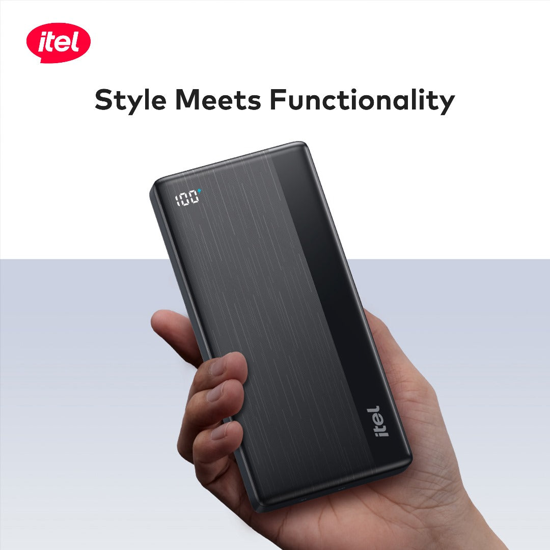 itel PowerPulse A1460 PowerBank 20000mAh 20W Fast Charging TypeC