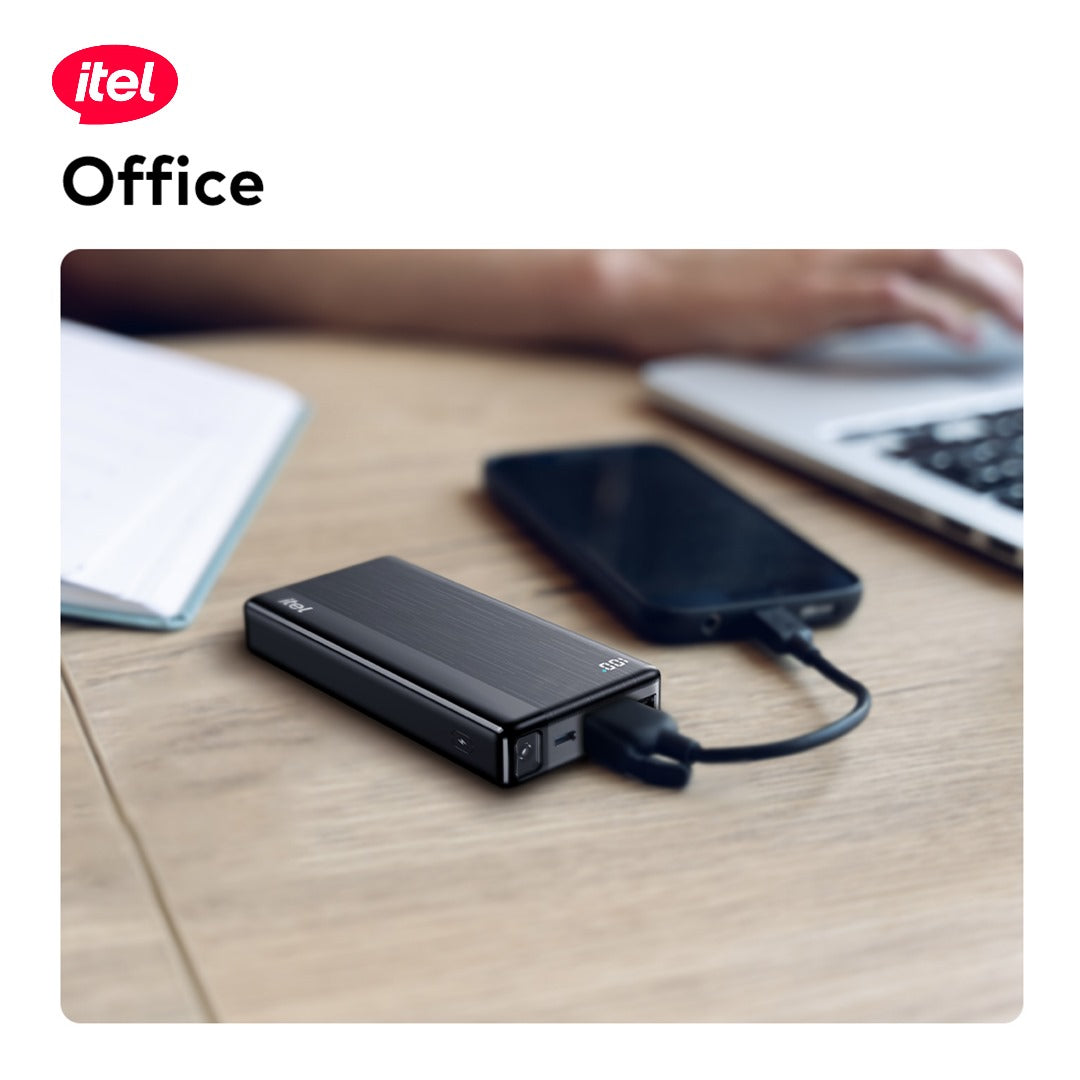 itel PowerPulse A1460 PowerBank 20000mAh 20W Fast Charging TypeC