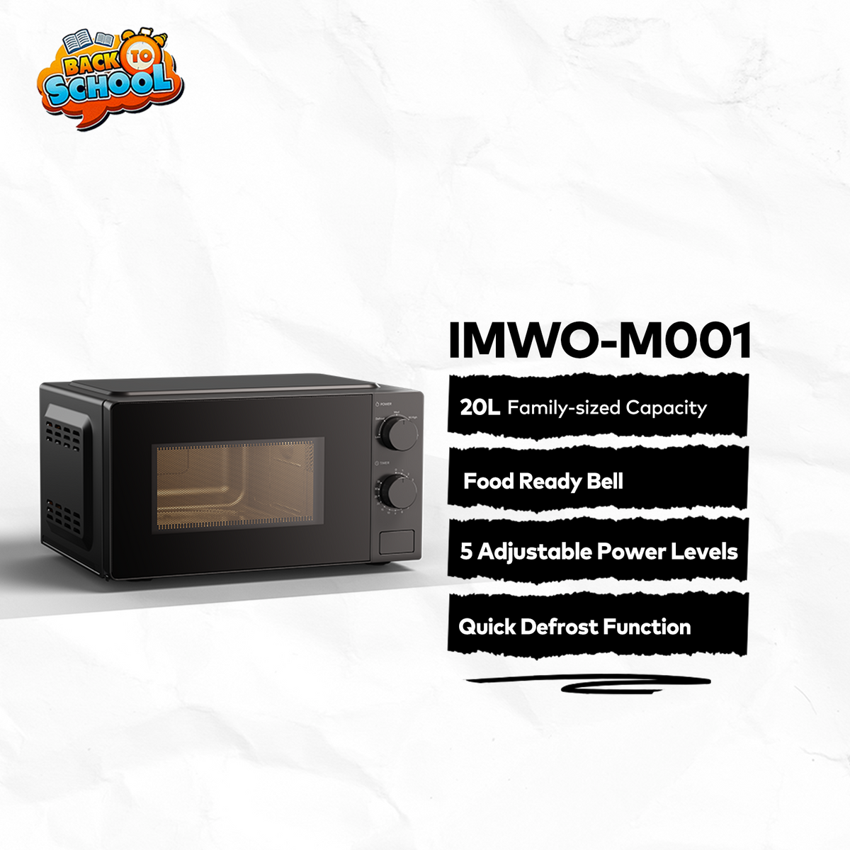 itel 20L Microwave Oven (IMWO-M001) | Back to School