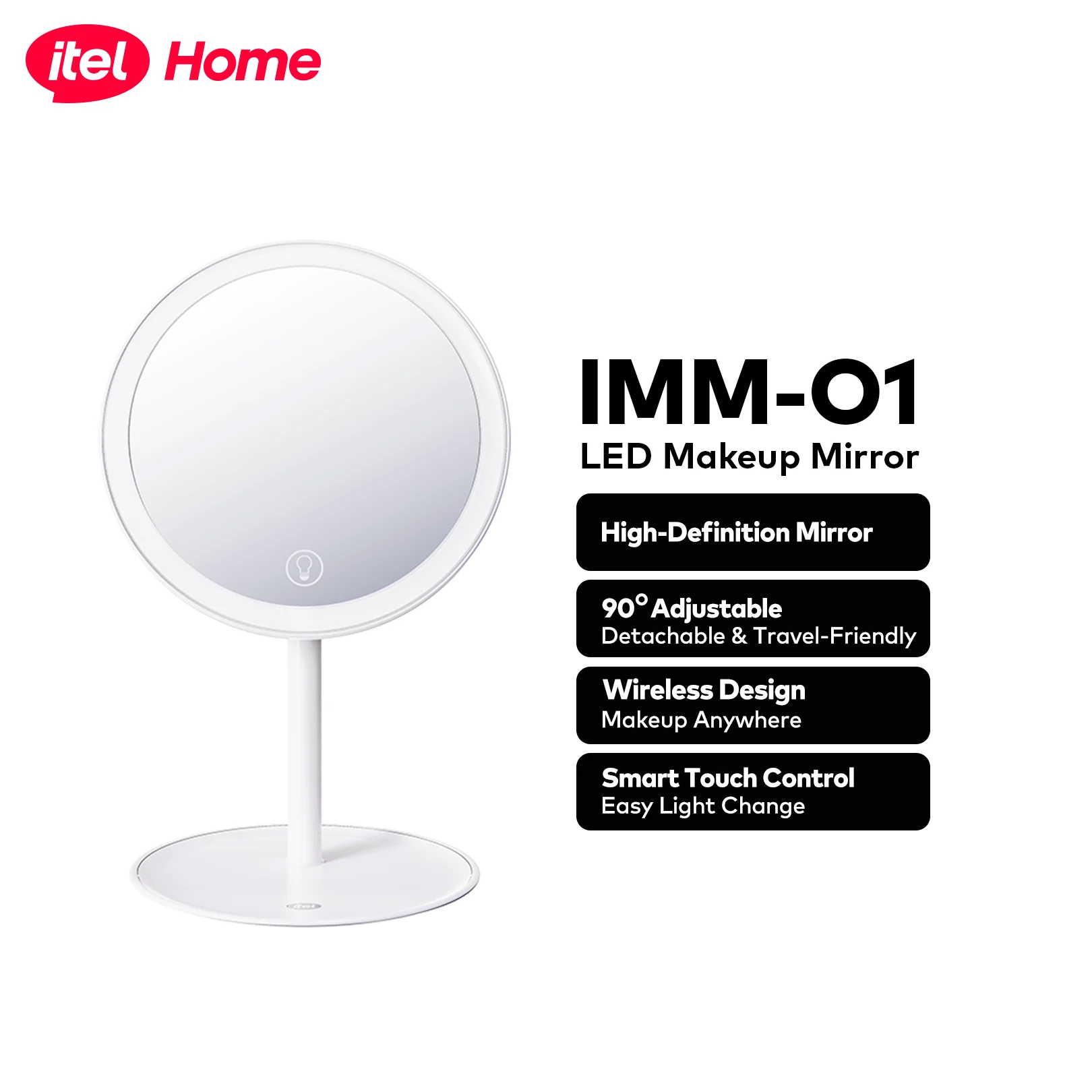 itel LED Makeup Mirror with Adjustable Brightness (IMM-01)