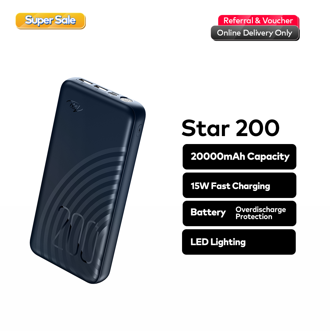 itel Star 200 Powerbank 20000mAh - Super Sales
