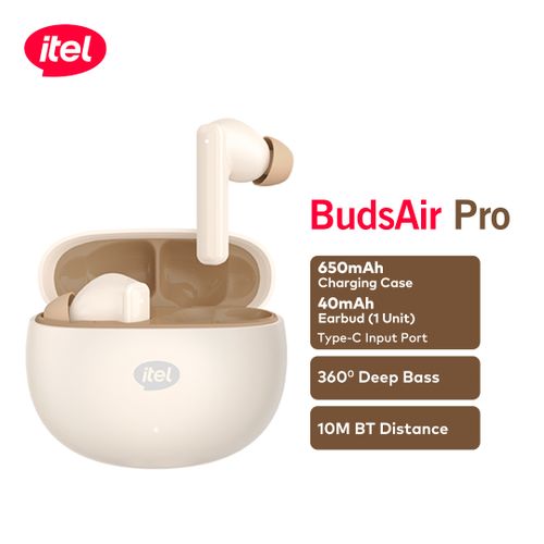 itel TWS BudsAir Pro Earphones Earbuds Bluetooth5.4 ENC