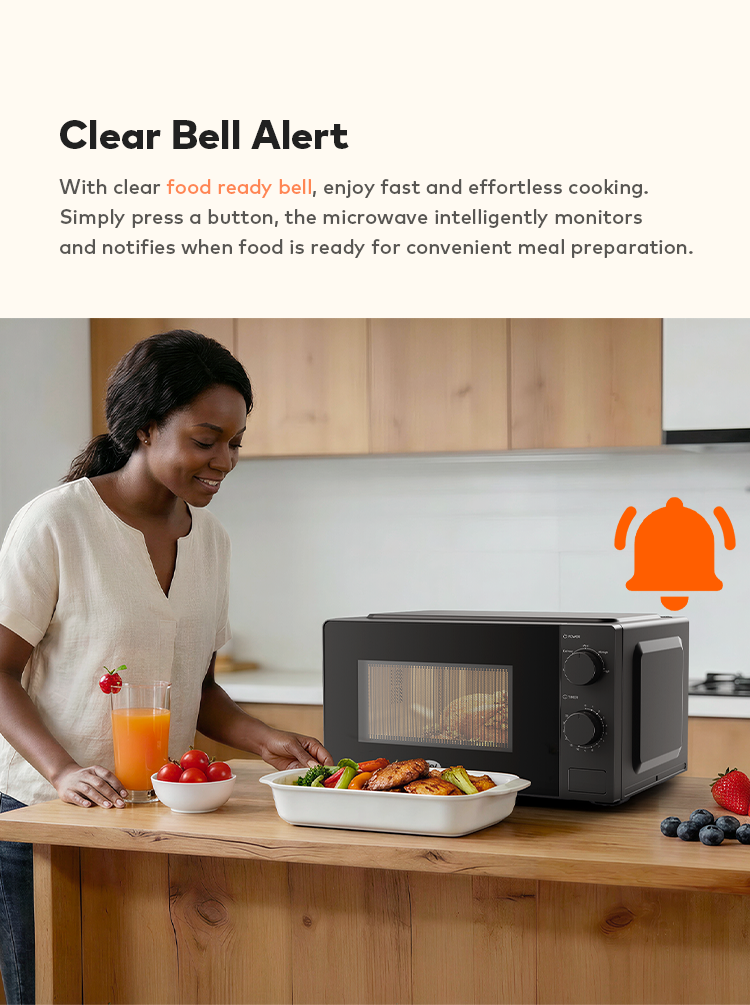 itel 20L Microwave Oven – 5 Power Levels, Defrost Function & 35-Min Timer
