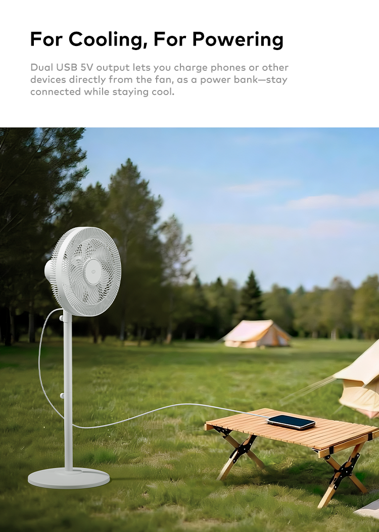 itel 16 Inch Solar Rechargeable Standing Fan-IF-SC16ST
