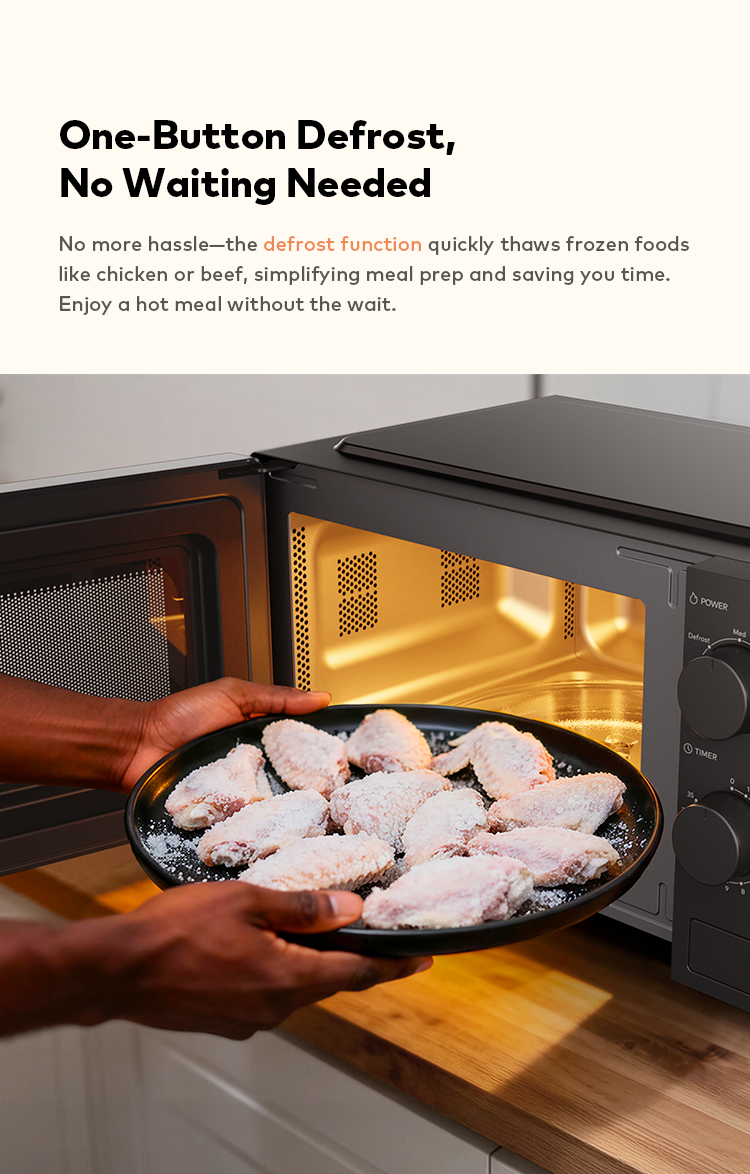 itel 20L Microwave Oven – 5 Power Levels, Defrost Function & 35-Min Timer