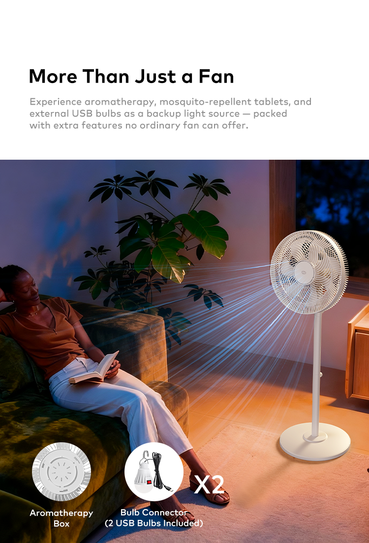 itel 16 Inch Solar Rechargeable Standing Fan-IF-SC16ST