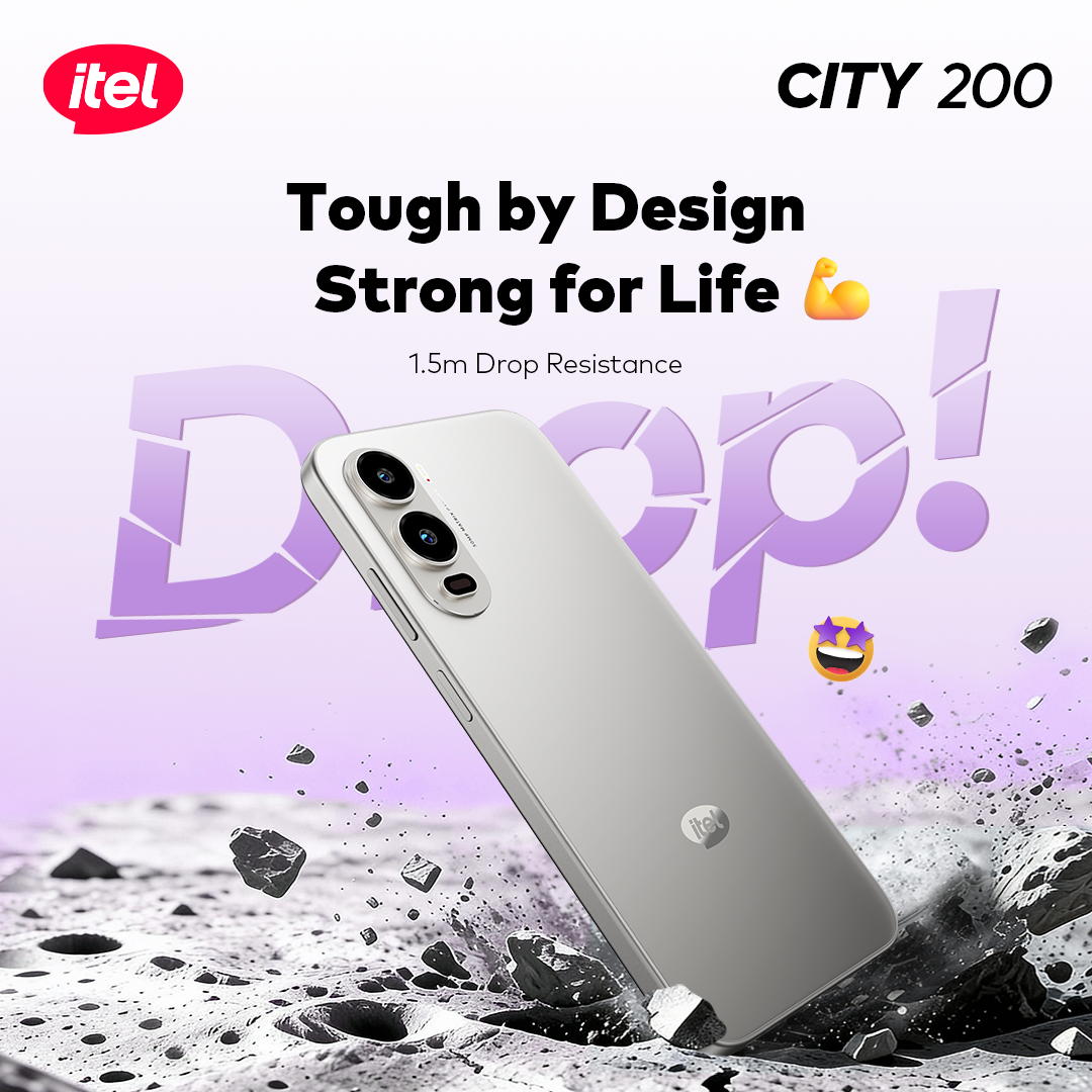 itel City 200 Smartphone – 6.78” 120Hz Display, 50MP AI Camera, 5200mAh Battery