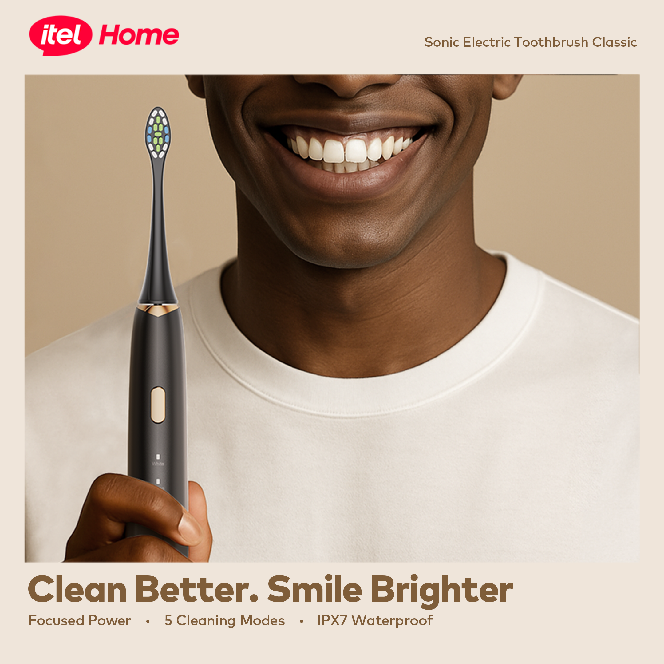 itel Sonic Electric Toothbrush (IET-31)
