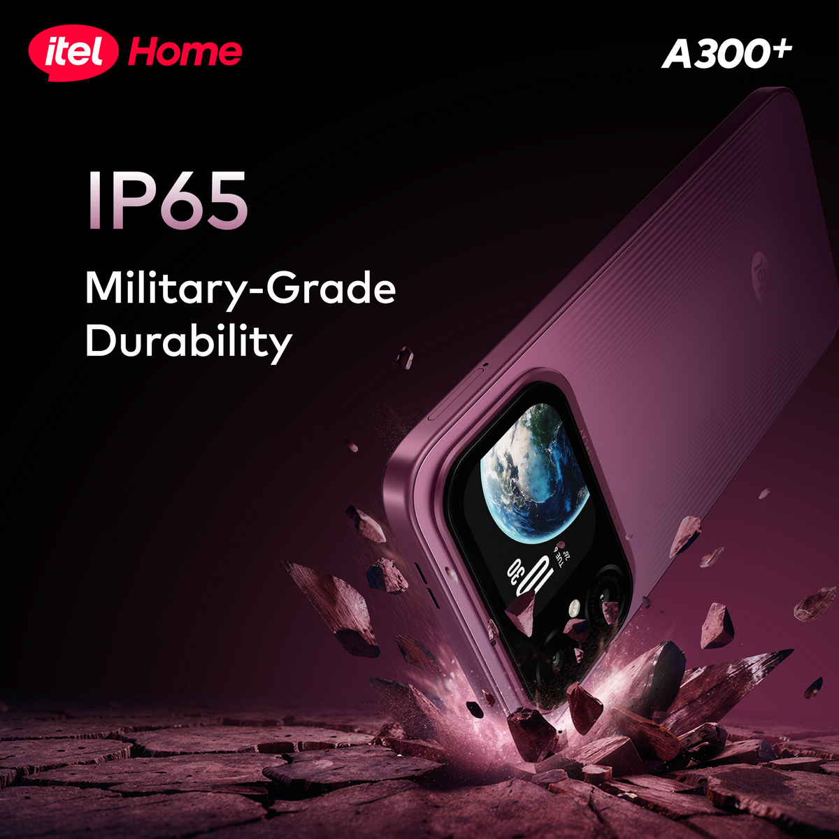 itel A300+ Smartphone with 7000mAh Battery, 2.01″ Rear Display & 120Hz Screen