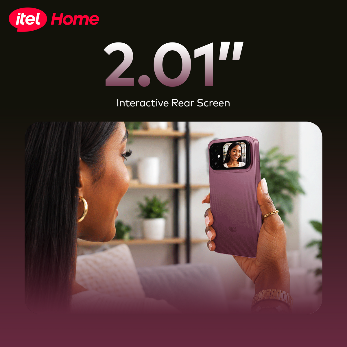 itel A300+ Smartphone with 7000mAh Battery, 2.01″ Rear Display & 120Hz Screen