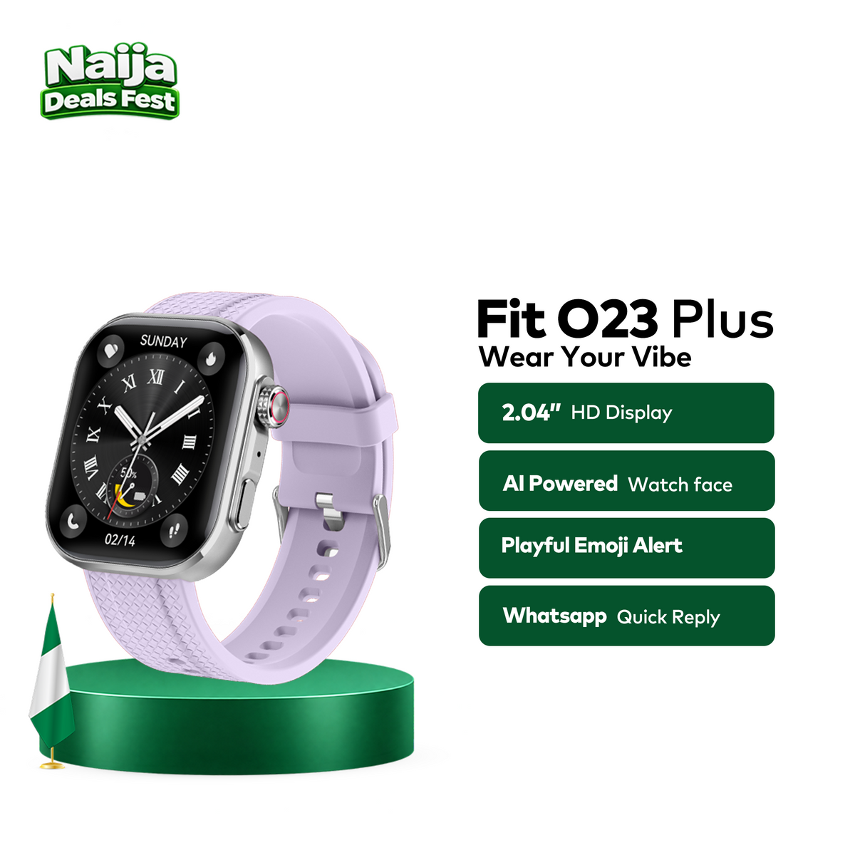 itel Smartwatch Fit O23 Plus | Naija Deals Fest