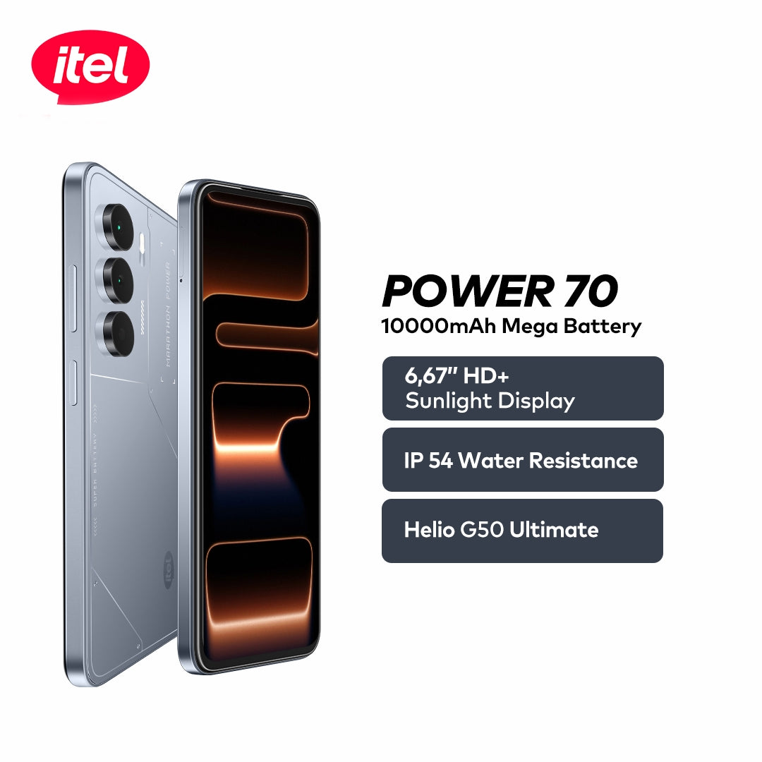 itel Power 70  Smartphone 10,000mAh Mega Battery