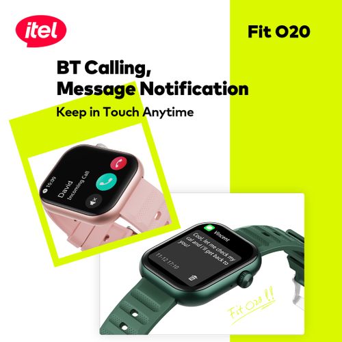 itel Smart Watch Fit O20 2.04" HD Display IP68 AI-Powered New