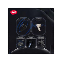 itel TWS BudsAir Pro Earphones Earbuds Bluetooth5.4 ENC