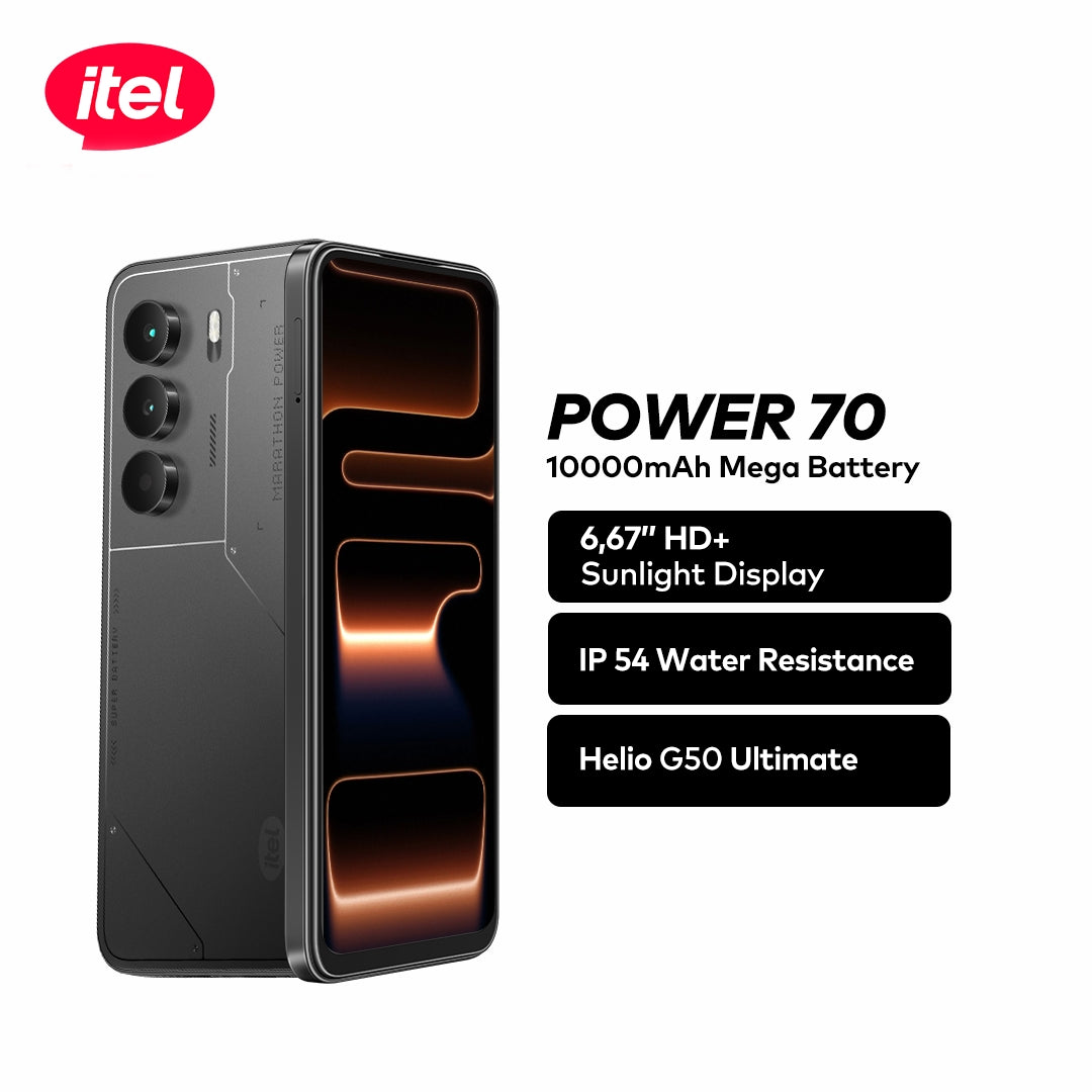 itel Power 70  Smartphone 10,000mAh Mega Battery