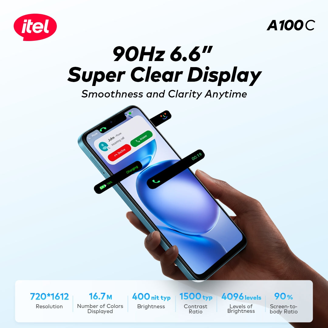A100C 90hz 6.6" Super Clear Display 5000mah Military-grade Durability Ultra-Link Free Call DTS Sound