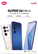 PRE-ORDER itel Super 26ultra 6.78" 3D-Curved Amoled Corning gorilla Glass 7i, 1.5k Res, 144HZ, 6.8 Slimbody, IP65, 6000mah, 6years Fluency S26u