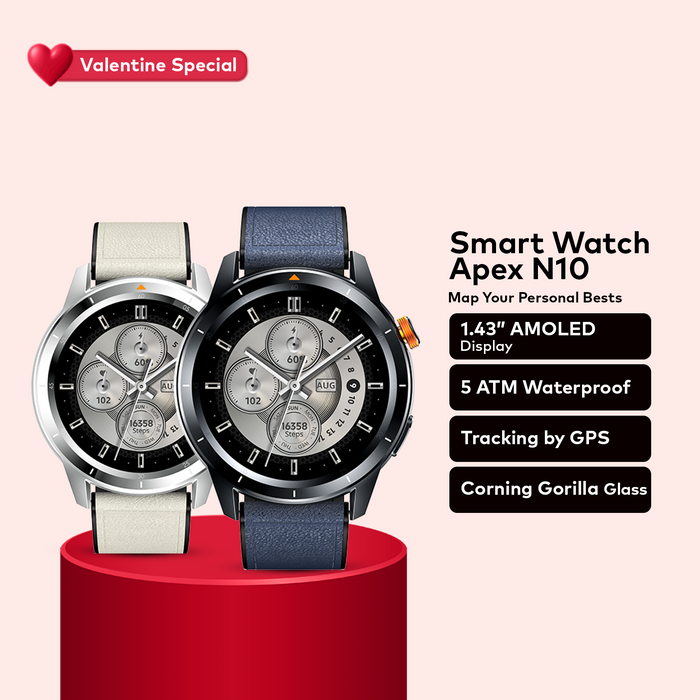 Love Sync Watch Set (Apex N10 - Combo) - Valentine Day Deal