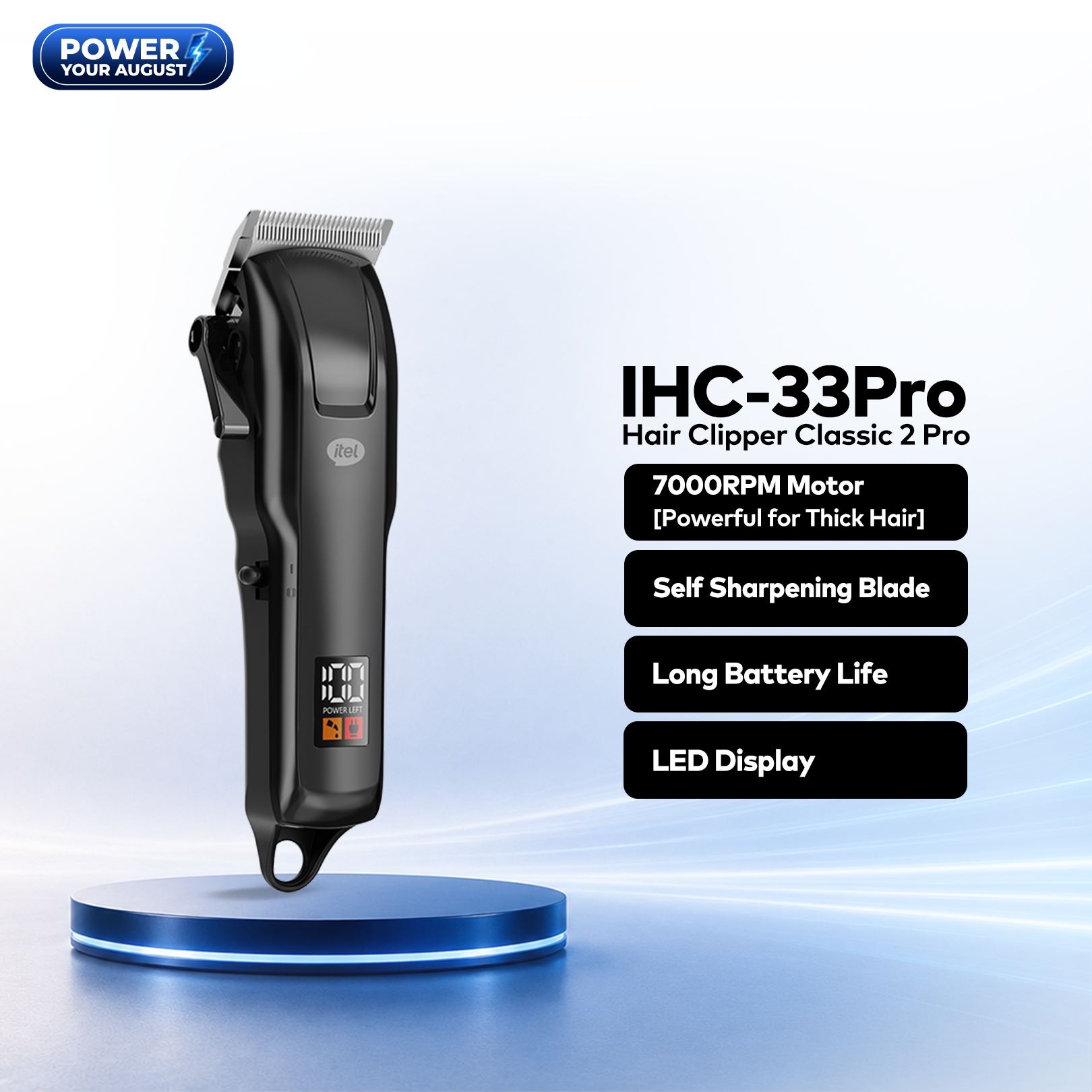 itel Hair Clipper IHC 33 Pro | Power Your August