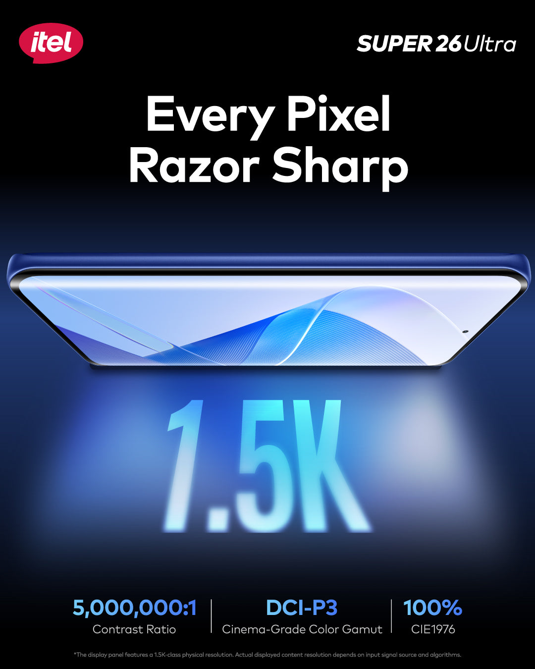 SUPER 26Ultra 6.78" 3D-Curved Amoled,144HZ , 6000mah with 6.8 Slimbody, 6years Fluency, Corning Gorilla Glass 7i S26U.
