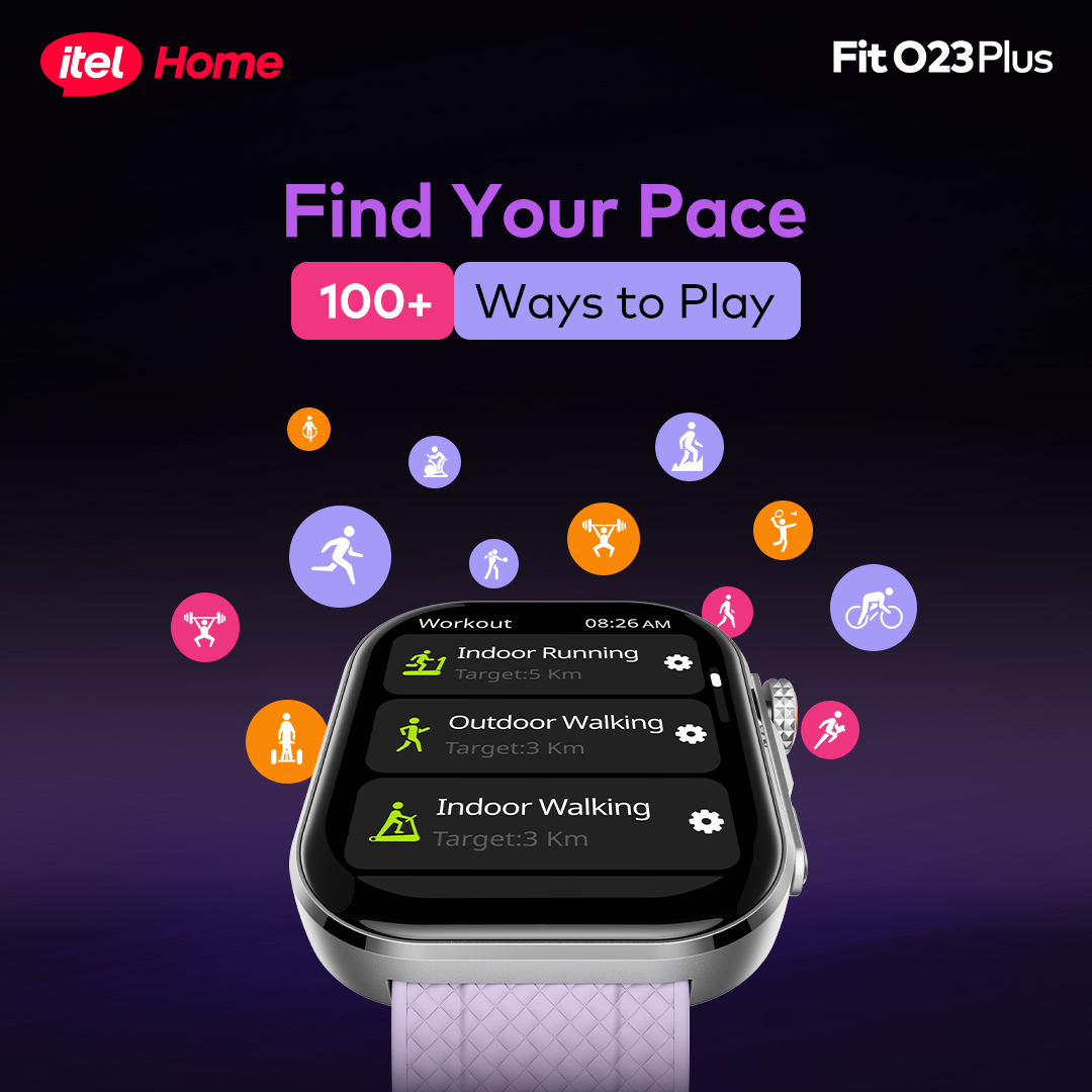 itel Smartwatch Fit 023 Plus – BT Calling, WhatsApp Quick Reply, Premium Design