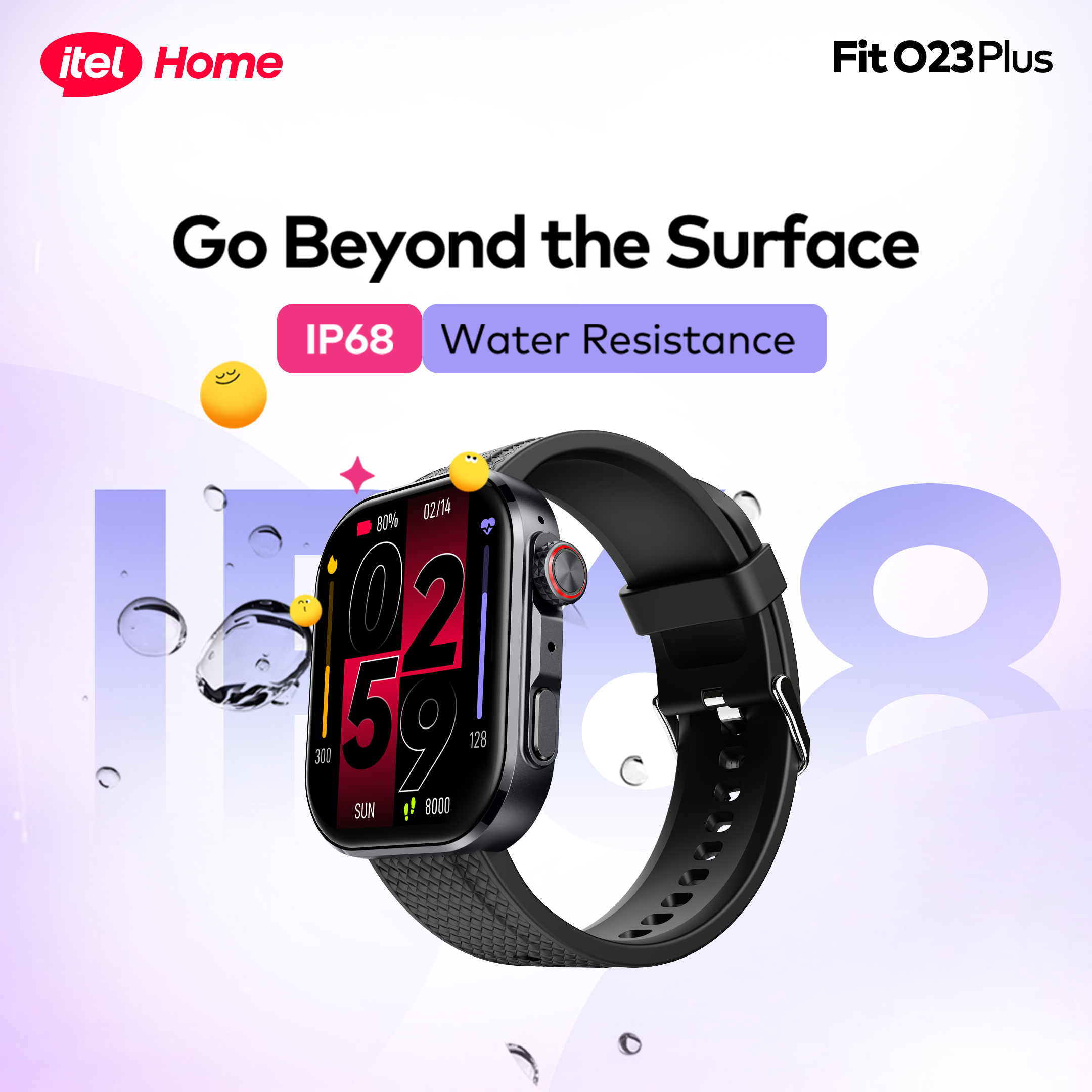 itel Smartwatch Fit 023 Plus – BT Calling, WhatsApp Quick Reply, Premium Design