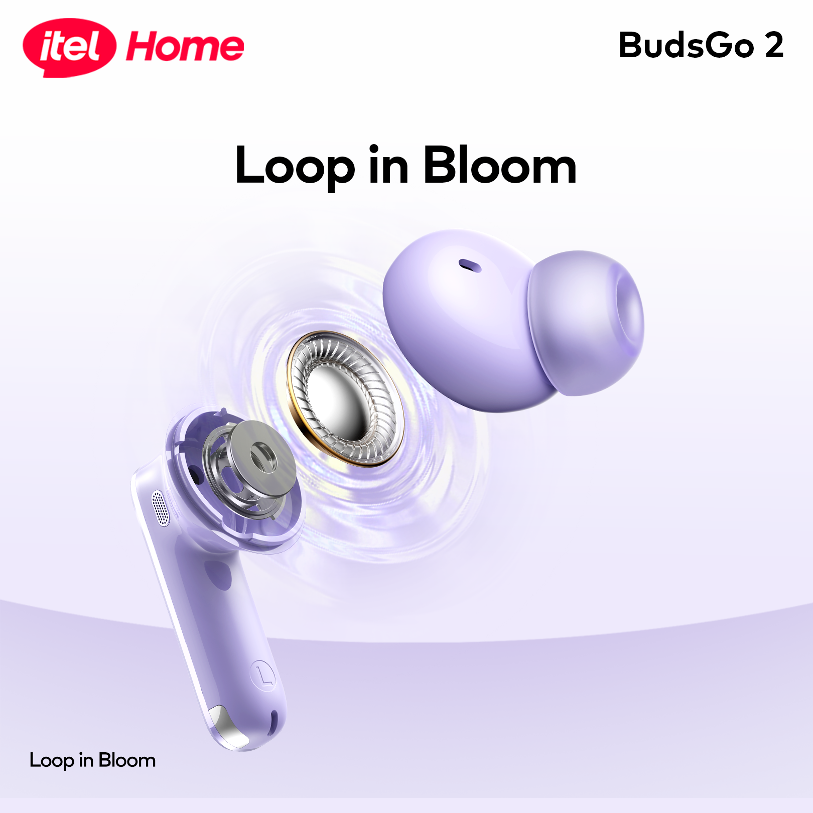 itel BudsGo 2 Wireless Earbuds - AI ENC, 30H Playtime & Deep Bass
