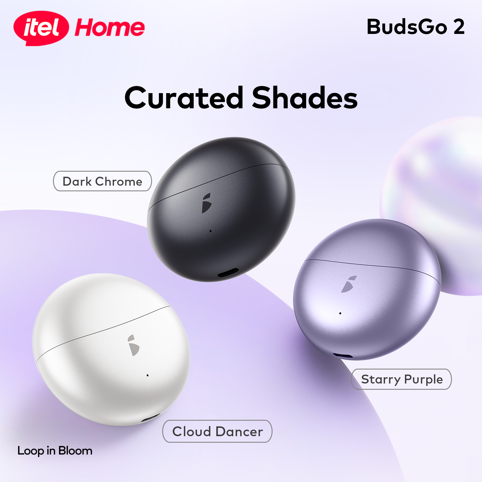 itel BudsGo 2 Wireless Earbuds - AI ENC, 30H Playtime & Deep Bass