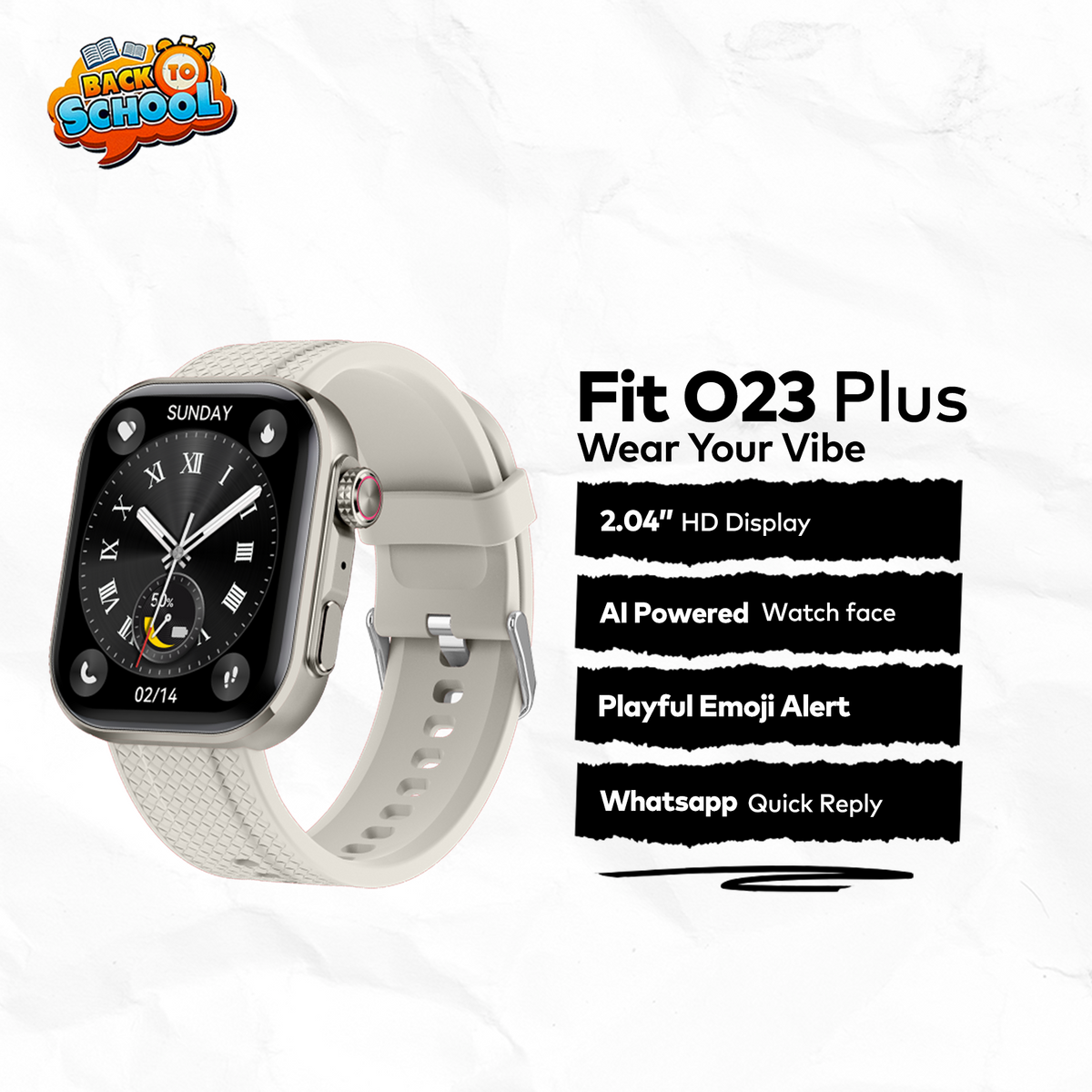 itel Smartwatch Fit O23 Plus | Back to School