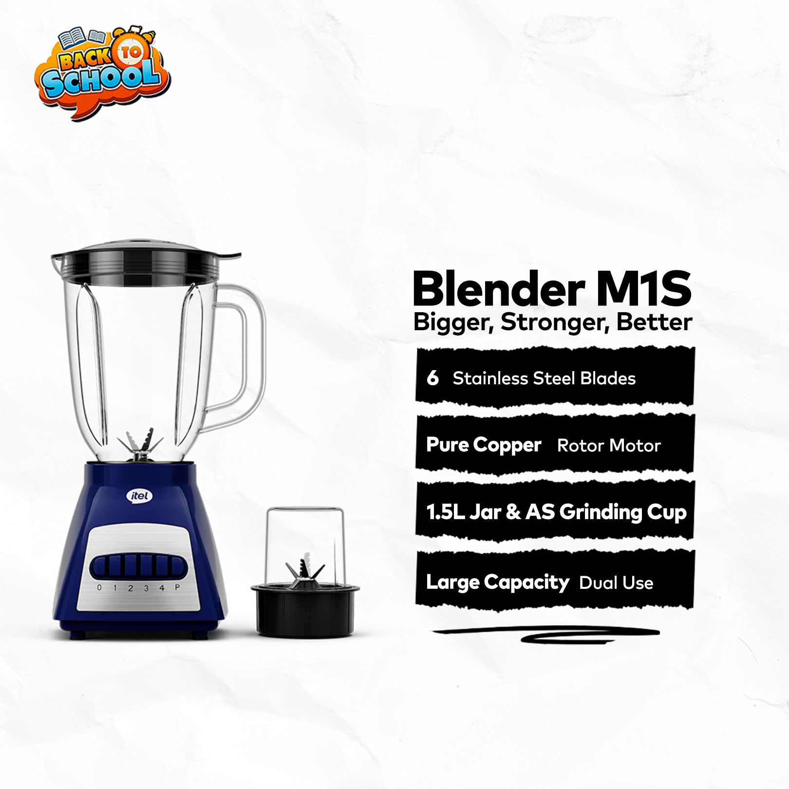itel Blender M1S | Back to School